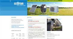 Desktop Screenshot of ecosun.cz
