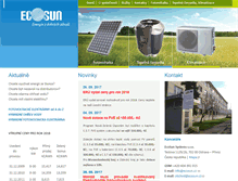Tablet Screenshot of ecosun.cz
